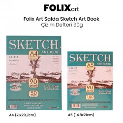 Folix - Folix Art Sketch Book Çizim Defteri 90g 50 YP