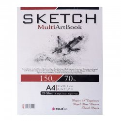 Folix Art Sketch Çok Amaçlı Çizim Defteri 150g 25 Yaprak - Thumbnail