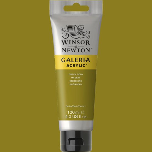 Galeria 120ml Akrilik Boya 294 Green Gold - F122 Fluorescent Orange