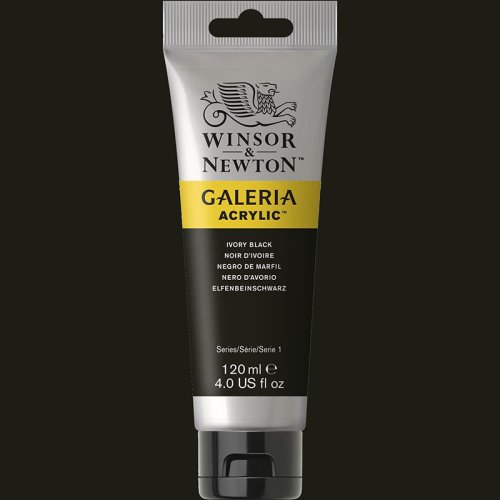 Galeria 120ml Akrilik Boya 331 Ivory Black - 331 Ivory Black