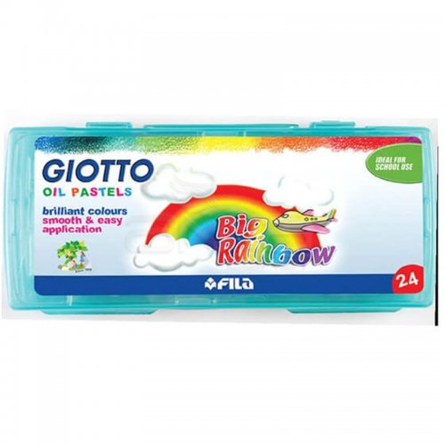 Giotto Big Rainbow - Plastik Kutulu Yağlı Pastel Boya 24 Renk – 295200