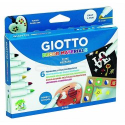 Giotto - Giotto Decor Materials Keçeli Kalem 6lı 453300