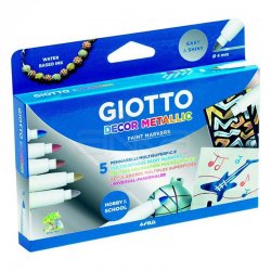 Giotto - Giotto Decor Metalik Boya 5li Set 452900