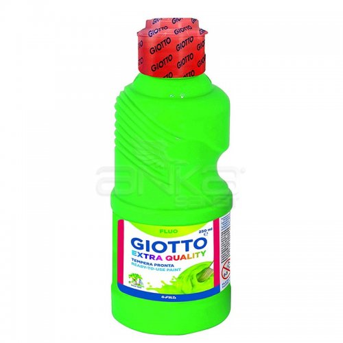 Giotto Extra Quality Guaj Boya 250ml 102 Fosforlu Yeşil - 102 Fosforlu Yeşil