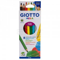 Giotto - Giotto Mega Kuru Boya Kalemi 8 Renk 225400