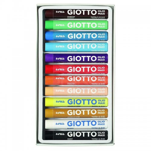 Giotto Olio Maxi - Yağlı Pastel (Silindir) 12 Renk – 293000