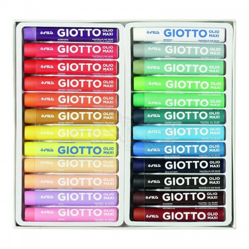 Giotto Olio Maxi - Yağlı Pastel (Silindir) 24 Renk – 293100