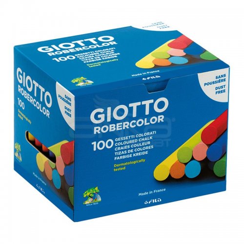 Giotto Robercolor Tozsuz Tebeşir Karışık Renkli 100lü Paket – 539000