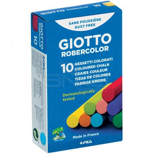 Giotto Robercolor Tozsuz Tebeşir Karışık Renkli 10lu Paket 538900