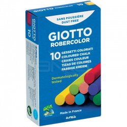 Giotto - Giotto Robercolor Tozsuz Tebeşir Karışık Renkli 10lu Paket 538900