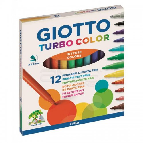 Giotto Turbo Color Keçeli Kalem 12li 416000