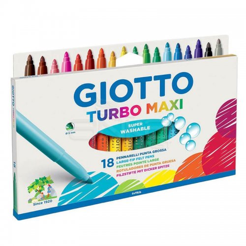 Giotto Turbo Maxi Jumbo Keçeli Kalem 18li 076300