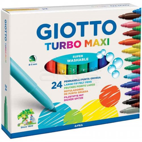 Giotto Turbo Maxi Jumbo Keçeli Kalem 24lü 455000