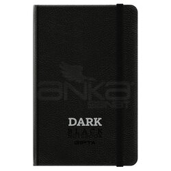 Gıpta - Gıpta Black Notebook Siyah Deri Kapak Defter 13x21cm 64 Yaprak 2788