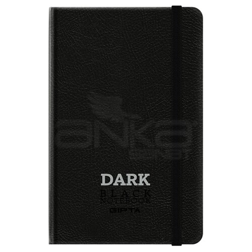 Gıpta Black Notebook Siyah Deri Kapak Defter 13x21cm 64 Yaprak 2788