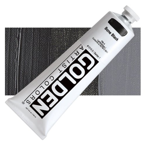 Golden Heavy Body Akrilik Boya 148ml Seri 1 1010 Bone Black - 1010 Bone Black