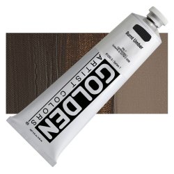 Golden - Golden Heavy Body Akrilik Boya 148ml Seri 1 1035 Burnt Umber Ligh