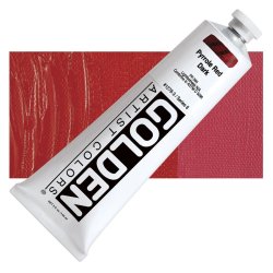 Golden - Golden Heavy Body Akrilik Boya 148ml Seri 8 1278 Pyrrole Red Dark