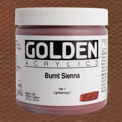 Golden - Golden Heavy Body Akrilik Boya 473ml Seri 1 1020 Burnt Sienna