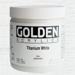 Golden - Golden Heavy Body Akrilik Boya 473ml Seri 1 1380 Titanium White