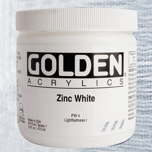 Golden Heavy Body Akrilik Boya 473ml Seri 1 1415 Zinc White