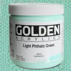 Golden - Golden Heavy Body Akrilik Boya 473ml Seri 1 1578 Light Phthalo Gr