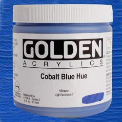 Golden - Golden Heavy Body Akrilik Boya 473ml Seri 2 1556 Cobalt Blue Hue