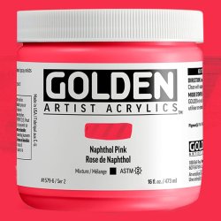 Golden - Golden Heavy Body Akrilik Boya 473ml Seri 2 1579 Naphthol Pink