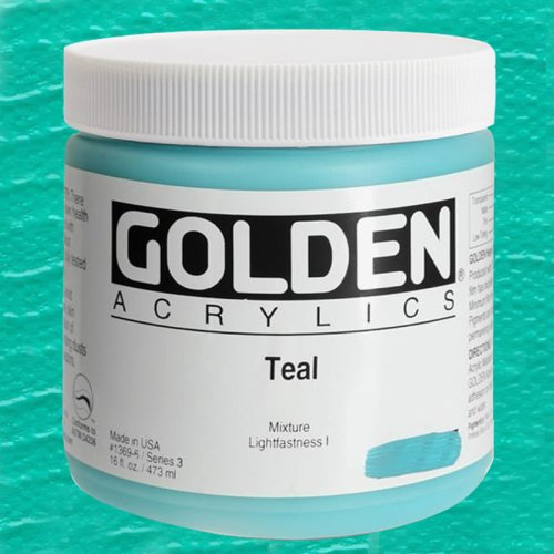 Golden Heavy Body Akrilik Boya 473ml Seri 3 1369 Teal - 1369 Teal