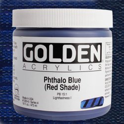 Golden - Golden Heavy Body Akrilik Boya 473ml Seri 4 1260 Phthalo Blue (Re