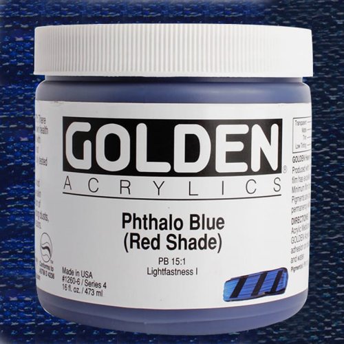 Golden Heavy Body Akrilik Boya 473ml Seri 4 1260 Phthalo Blue (Re - 1260 Phthalo Blue (Re