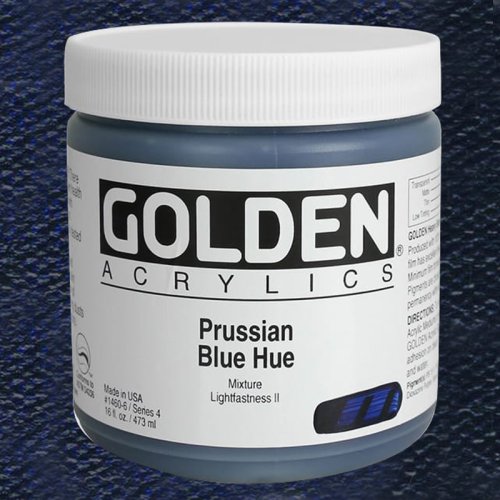 Golden Heavy Body Akrilik Boya 473ml Seri 4 1460 Prussian Blue Hu