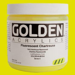 Golden - Golden Heavy Body Akrilik Boya 473ml Seri 5 4615 Fluorescent Char