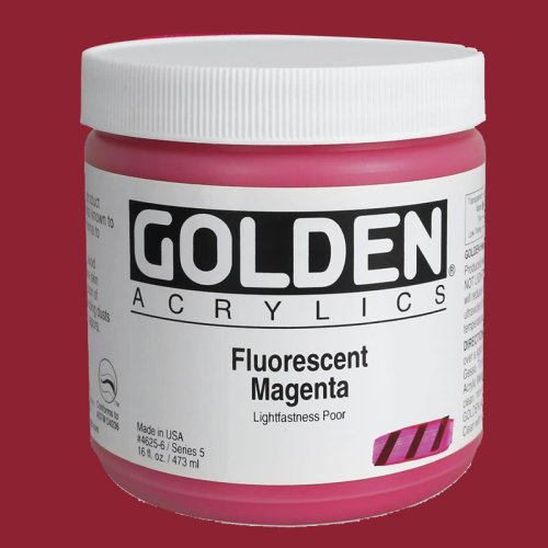 Golden Heavy Body Akrilik Boya 473ml Seri 5 4625 Fluorescent Mage