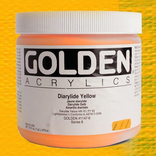 Golden Heavy Body Akrilik Boya 473ml Seri 6 1147 Diarylide Yellow