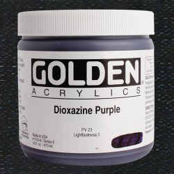 Golden - Golden Heavy Body Akrilik Boya 473ml Seri 6 1150 Dioxazine Purple