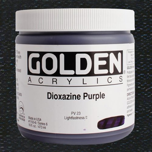 Golden Heavy Body Akrilik Boya 473ml Seri 6 1150 Dioxazine Purple - 1150 Dioxazine Purple