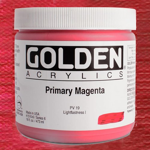 Golden Heavy Body Akrilik Boya 473ml Seri 6 1510 Primary Magenta