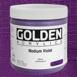 Golden - Golden Heavy Body Akrilik Boya 473ml Seri 6 1572 Medium Violet