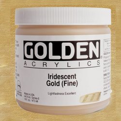 Golden - Golden Heavy Body Akrilik Boya 473ml Seri 6 4010 Iridescent Gold(