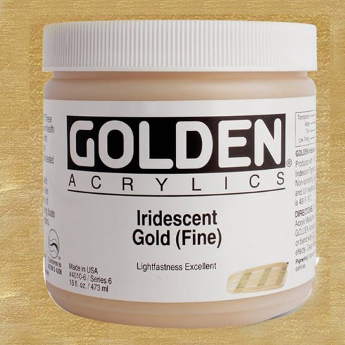 Golden Heavy Body Akrilik Boya 473ml Seri 6 4010 Iridescent Gold( - 4010 Iridescent Gold(
