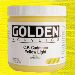 Golden - Golden Heavy Body Akrilik Boya 473ml Seri 7 1120 Cadmium Yellow L