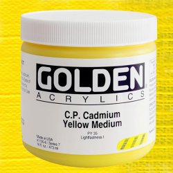 Golden - Golden Heavy Body Akrilik Boya 473ml Seri 7 1130 Cadmium Yellow M