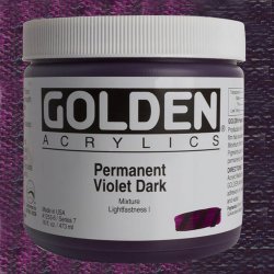 Golden - Golden Heavy Body Akrilik Boya 473ml Seri 7 1253 Permanent Violet