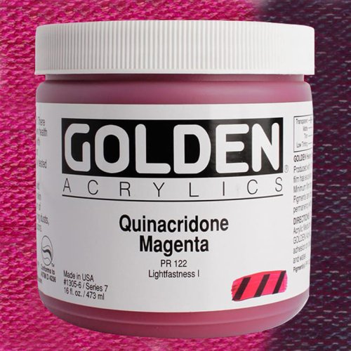 Golden Heavy Body Akrilik Boya 473ml Seri 7 1305 Quinacridone Mag - 1305 Quinacridone Mag
