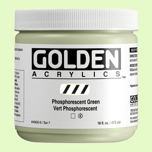 Golden Heavy Body Akrilik Boya 473ml Seri 7 4900 Phosphorescent G - 4900 Phosphorescent G