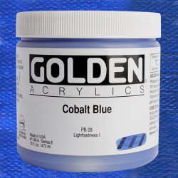 Golden - Golden Heavy Body Akrilik Boya 473ml Seri 8 1140 Cobalt Blue