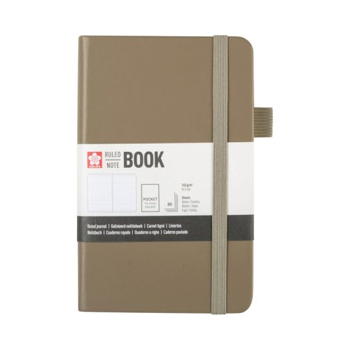 Sakura Sketch Book 140g 80 Yaprak 9x14cm Kahverengi Çizgili