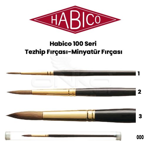 Habico 100 Seri Tezhip Fırçası-Minyatür Fırçası