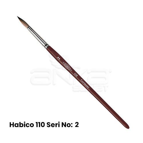 Habico 110 Seri Samur Yuvarlak Uçlu Fırça